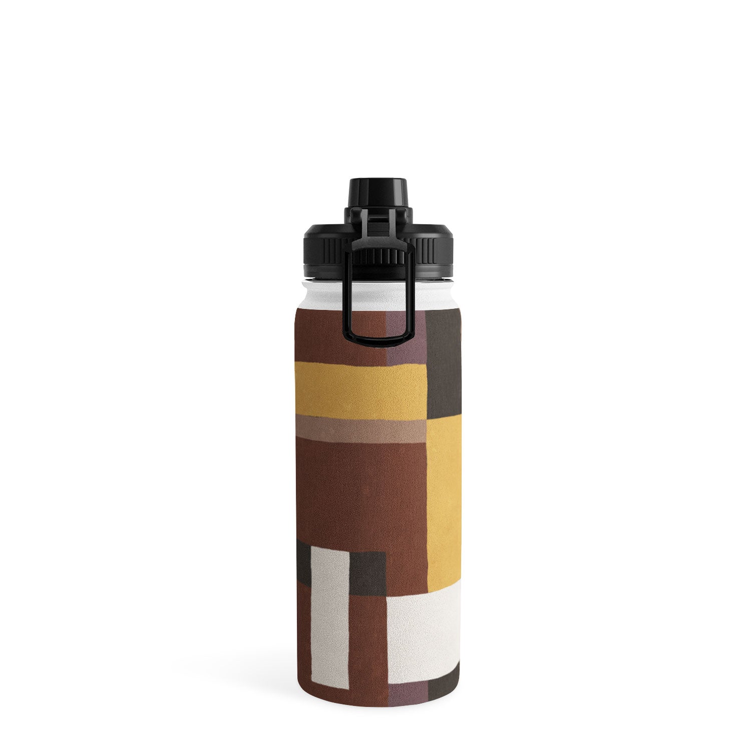 Ninola Design Everyday Artifact Modern Color Block Texture Earthy Water Bottle