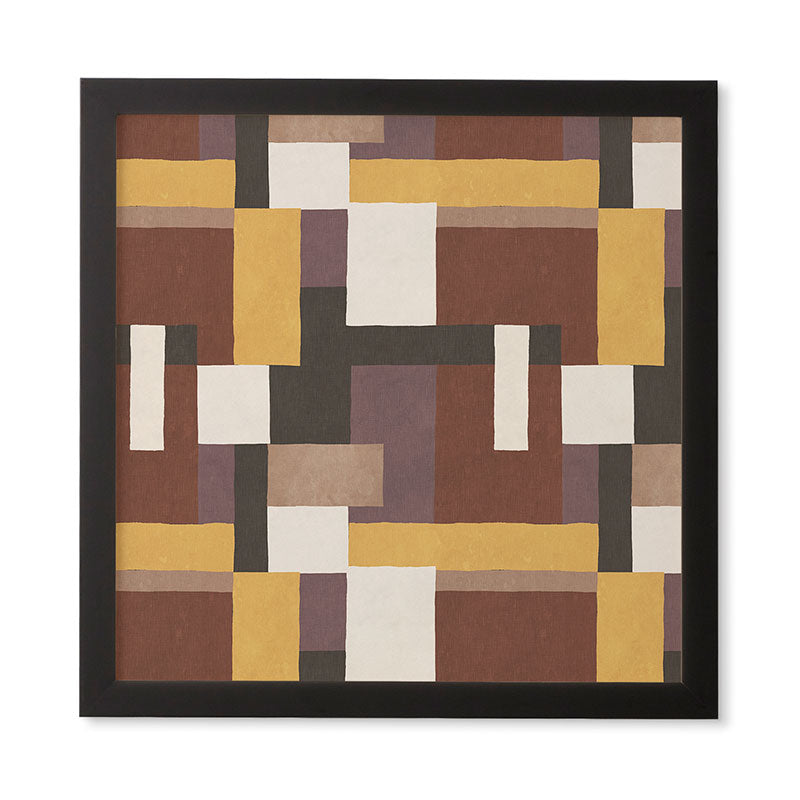 Ninola Design Everyday Artifact Modern Color Block Texture Earthy Framed Wall Art