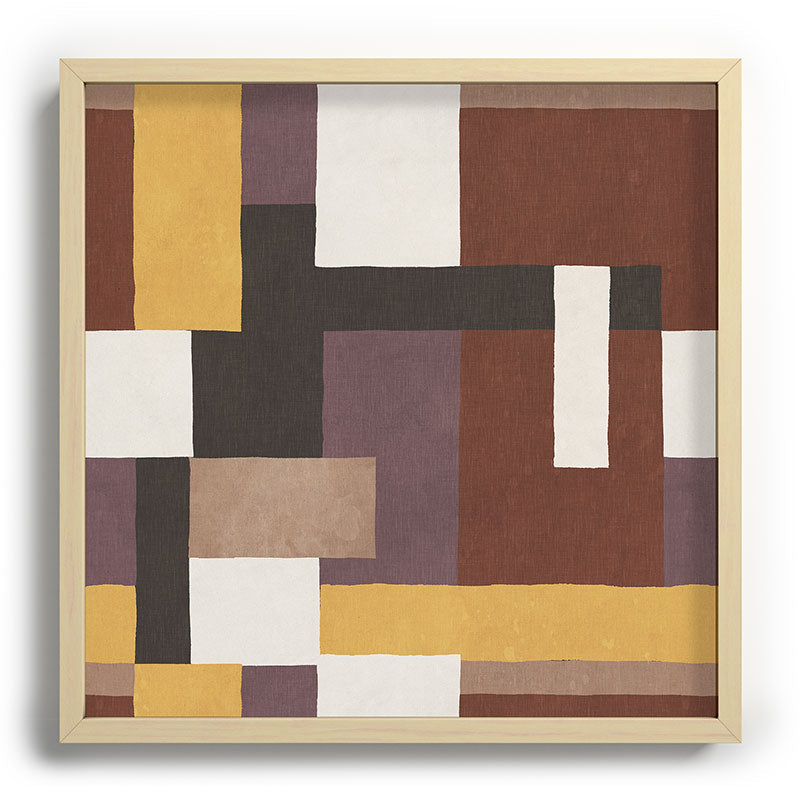 Ninola Design Everyday Artifact Modern Color Block Texture Earthy Recessed Framing Square