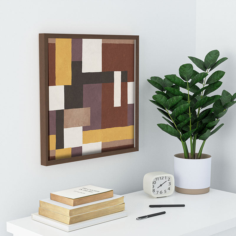 Ninola Design Everyday Artifact Modern Color Block Texture Earthy Recessed Framing Square