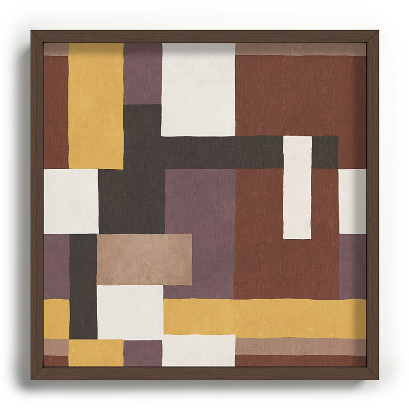 Ninola Design Everyday Artifact Modern Color Block Texture Earthy Recessed Framing Square