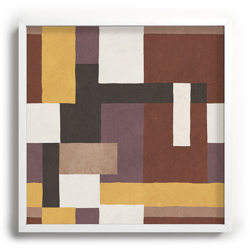 Ninola Design Everyday Artifact Modern Color Block Texture Earthy Recessed Framing Square