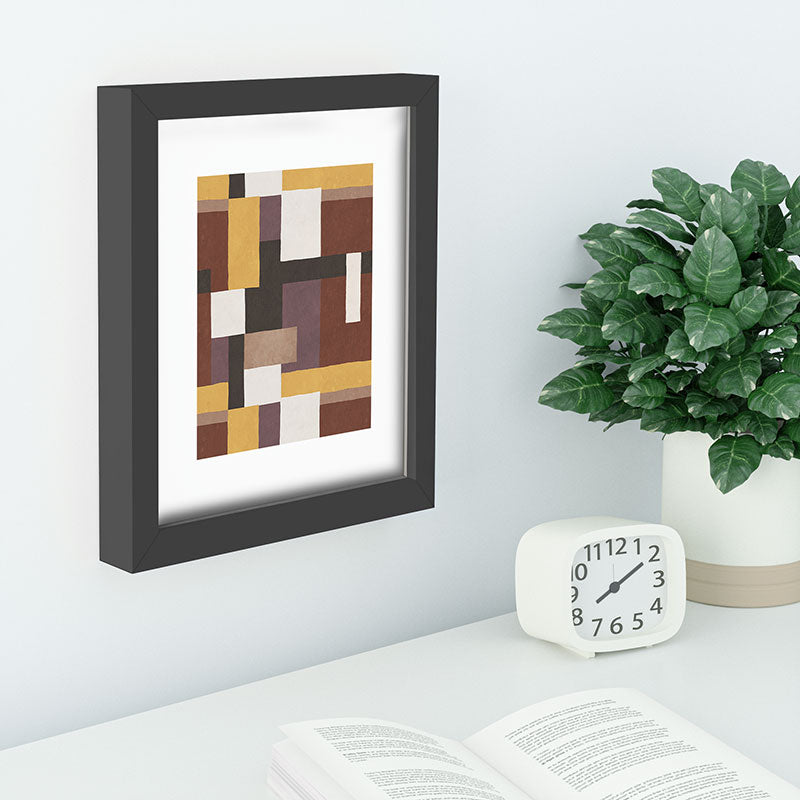 Ninola Design Everyday Artifact Modern Color Block Texture Earthy Recessed Framing Rectangle