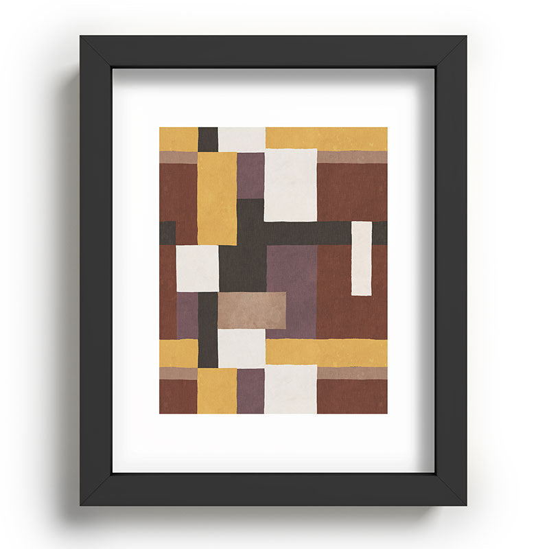 Ninola Design Everyday Artifact Modern Color Block Texture Earthy Recessed Framing Rectangle