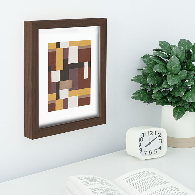 Ninola Design Everyday Artifact Modern Color Block Texture Earthy Recessed Framing Rectangle