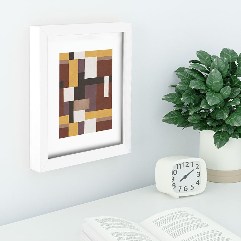 Ninola Design Everyday Artifact Modern Color Block Texture Earthy Recessed Framing Rectangle