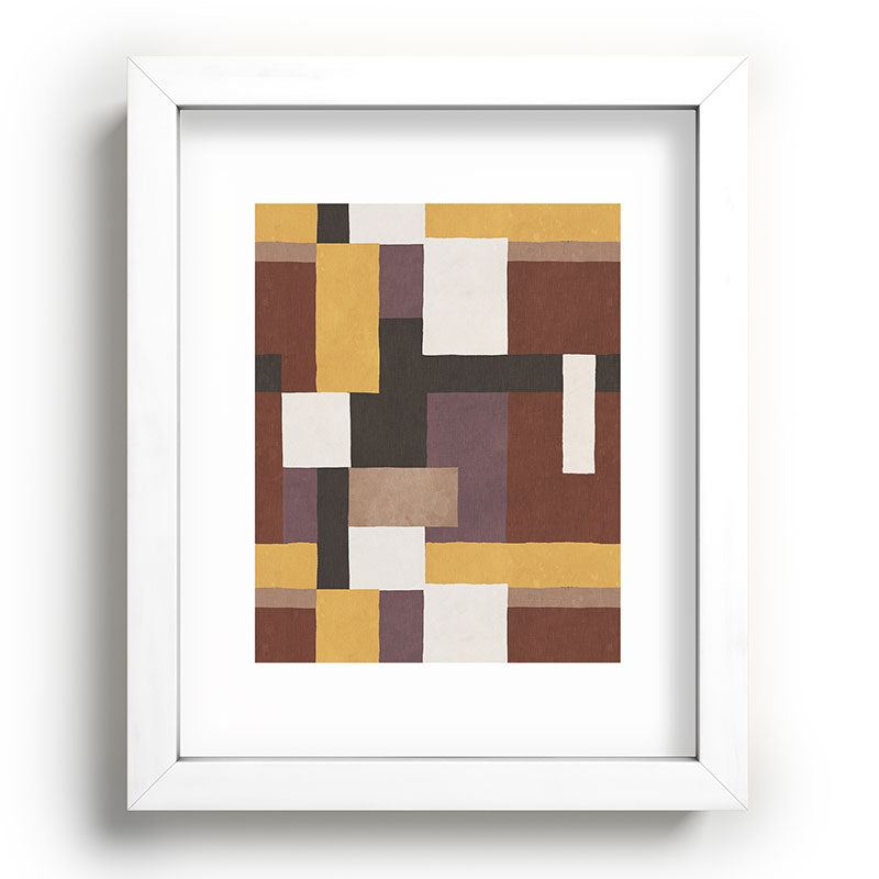 Ninola Design Everyday Artifact Modern Color Block Texture Earthy Recessed Framing Rectangle