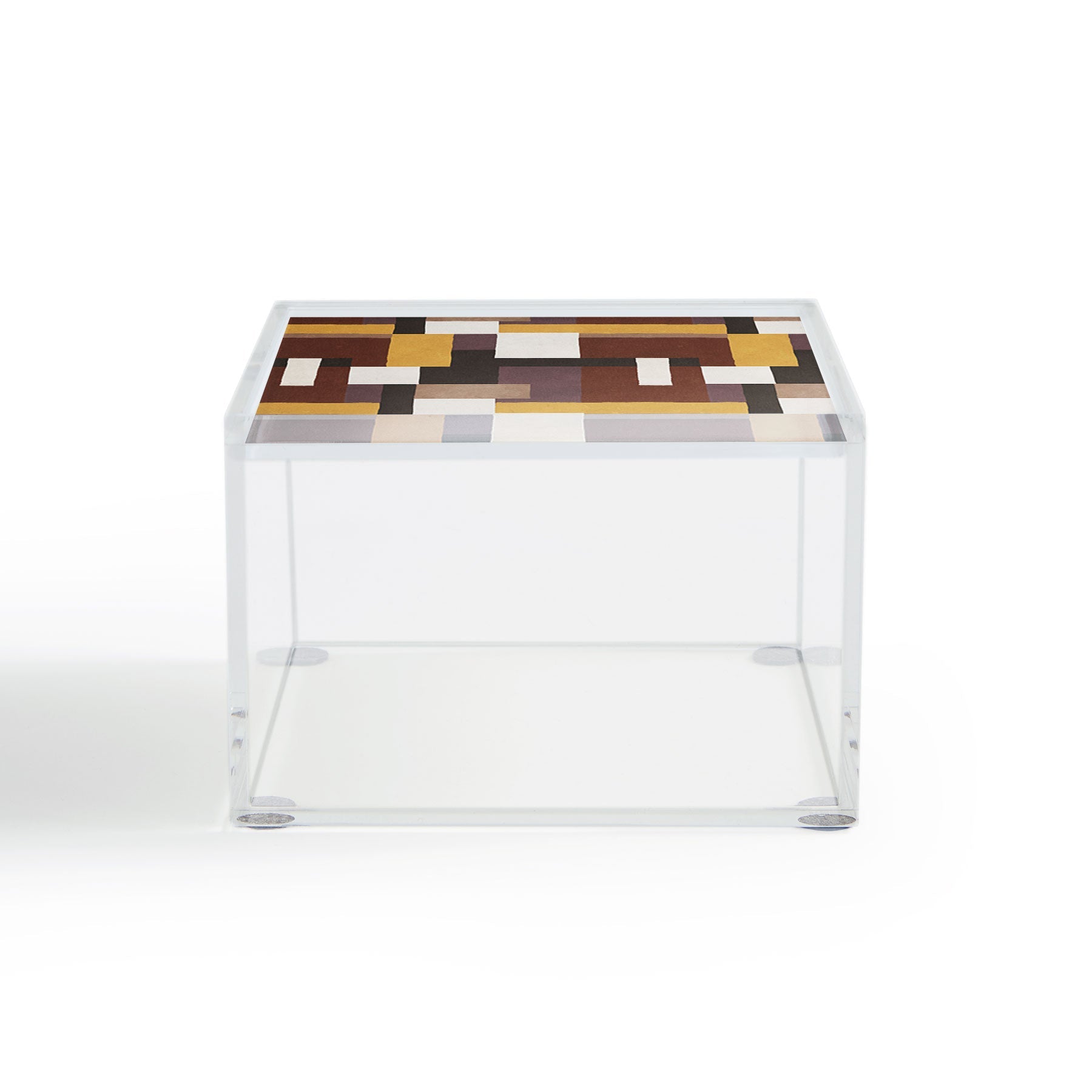 Ninola Design Everyday Artifact Modern Color Block Texture Earthy Acrylic Box