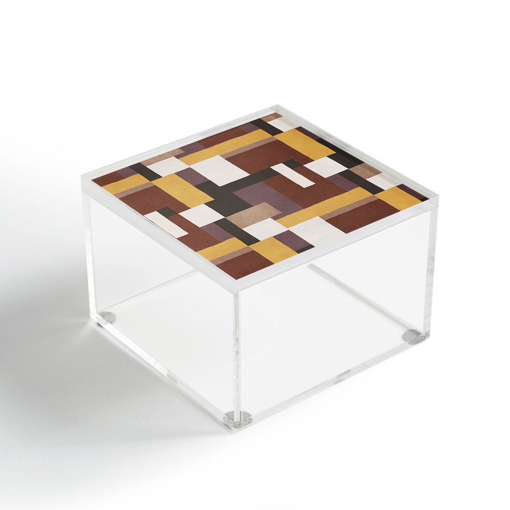 Ninola Design Everyday Artifact Modern Color Block Texture Earthy Acrylic Box