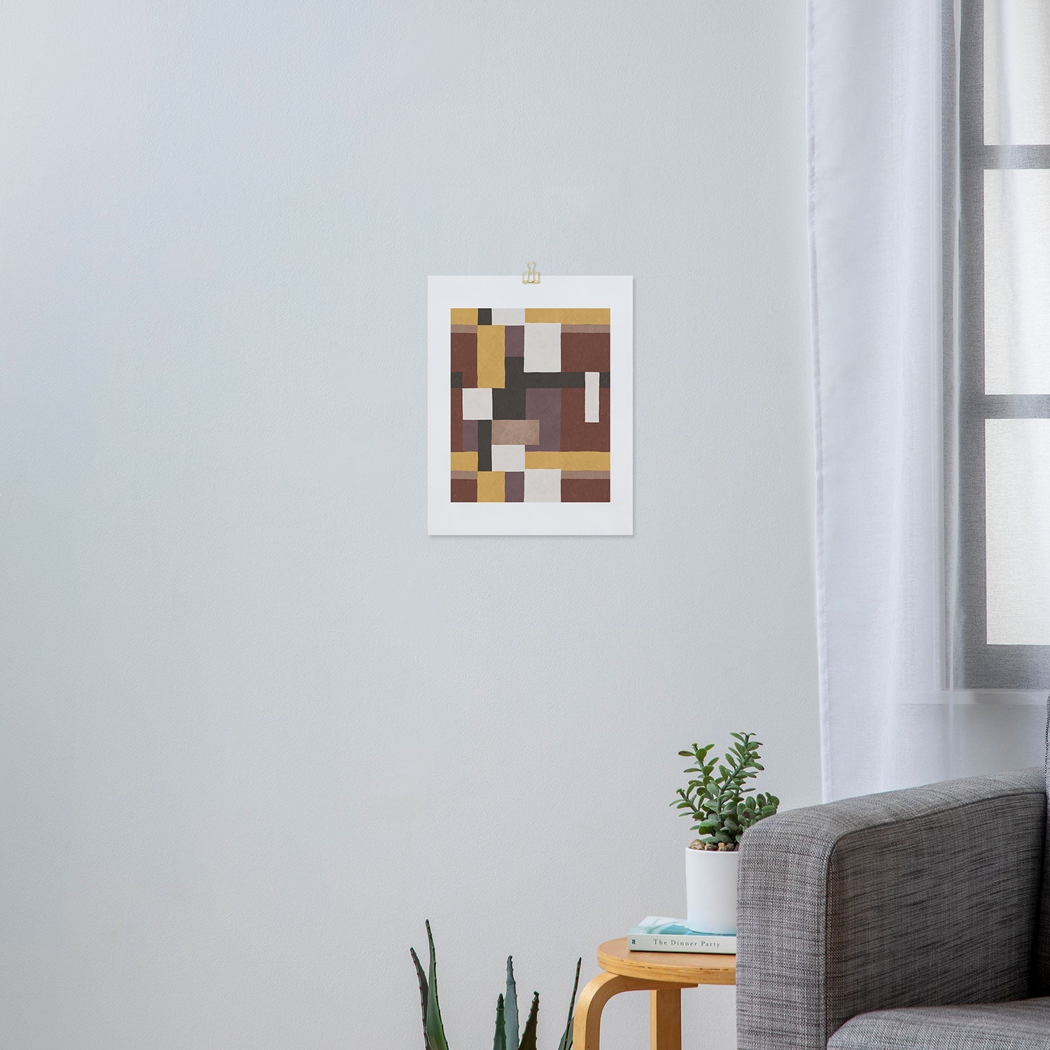 Ninola Design Everyday Artifact Modern Color Block Texture Earthy Art Print