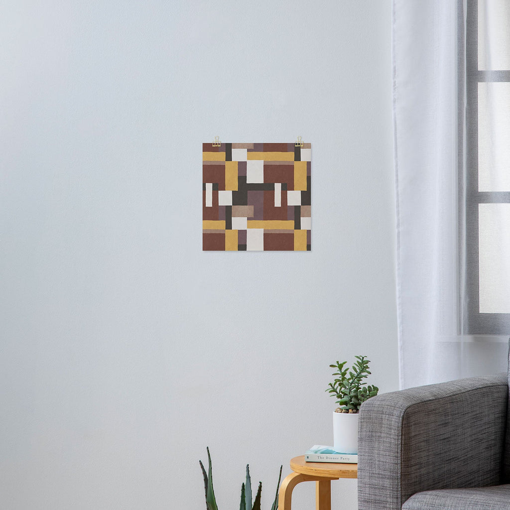 Ninola Design Everyday Artifact Modern Color Block Texture Earthy Art Print
