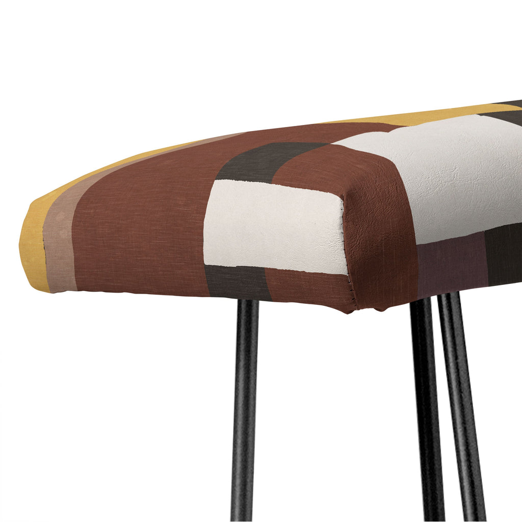 Ninola Design Everyday Artifact Modern Color Block Texture Earthy Bench