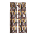Ninola Design Everyday Artifact Modern Color Block Texture Earthy Blackout Window Curtain