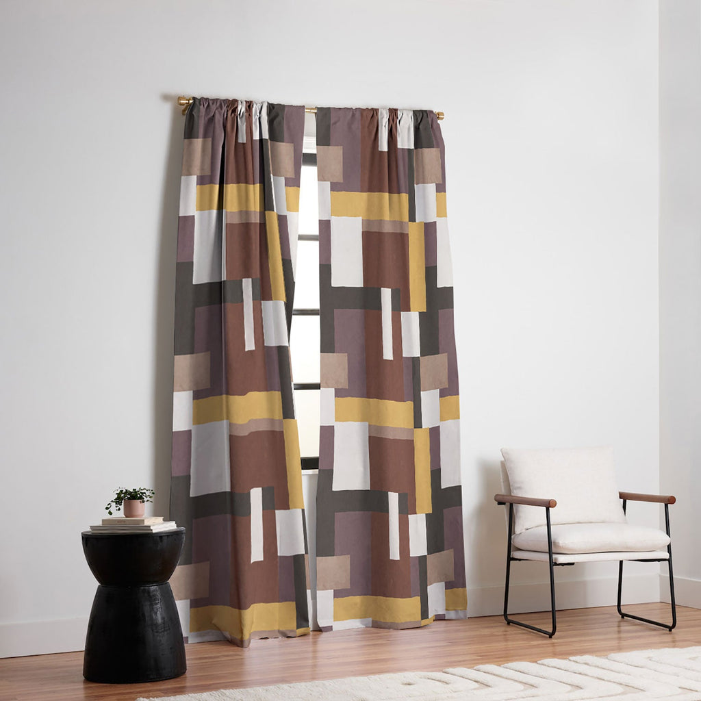 Ninola Design Everyday Artifact Modern Color Block Texture Earthy Blackout Non Repeat