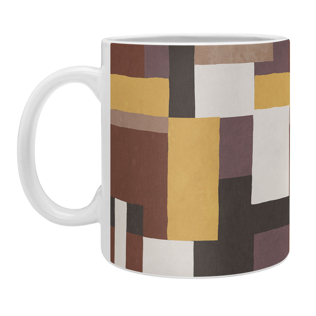 Ninola Design Everyday Artifact Modern Color Block Texture Earthy Coffee Mug
