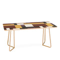 Ninola Design Everyday Artifact Modern Color Block Texture Earthy Coffee Table