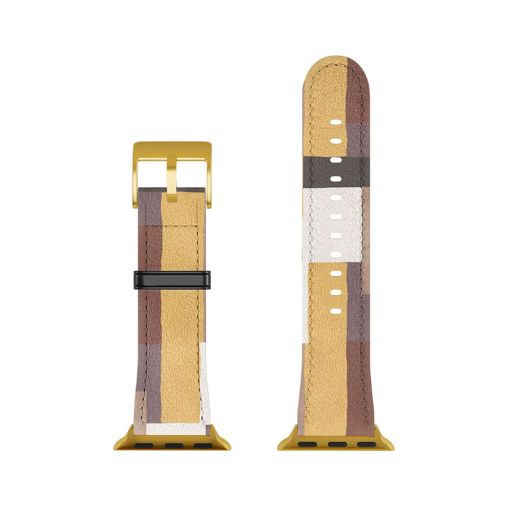 Ninola Design Everyday Artifact Modern Color Block Texture Earthy Apple Watch Band