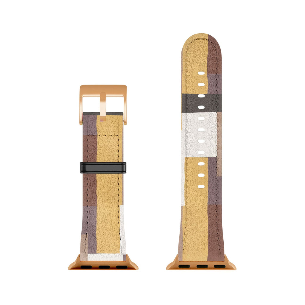 Ninola Design Everyday Artifact Modern Color Block Texture Earthy Apple Watch Band