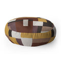 Ninola Design Everyday Artifact Modern Color Block Texture Earthy Floor Pillow Round