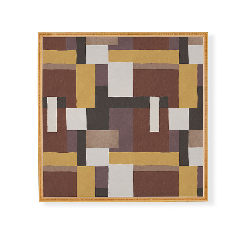 Ninola Design Everyday Artifact Modern Color Block Texture Earthy Framed Wall Art