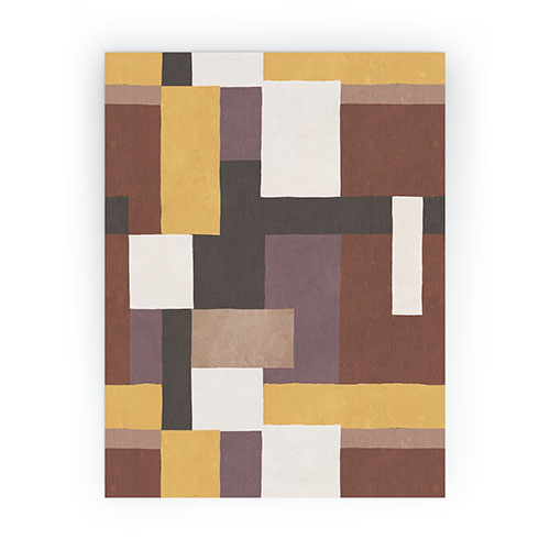 Ninola Design Everyday Artifact Modern Color Block Texture Earthy Mini Art Print
