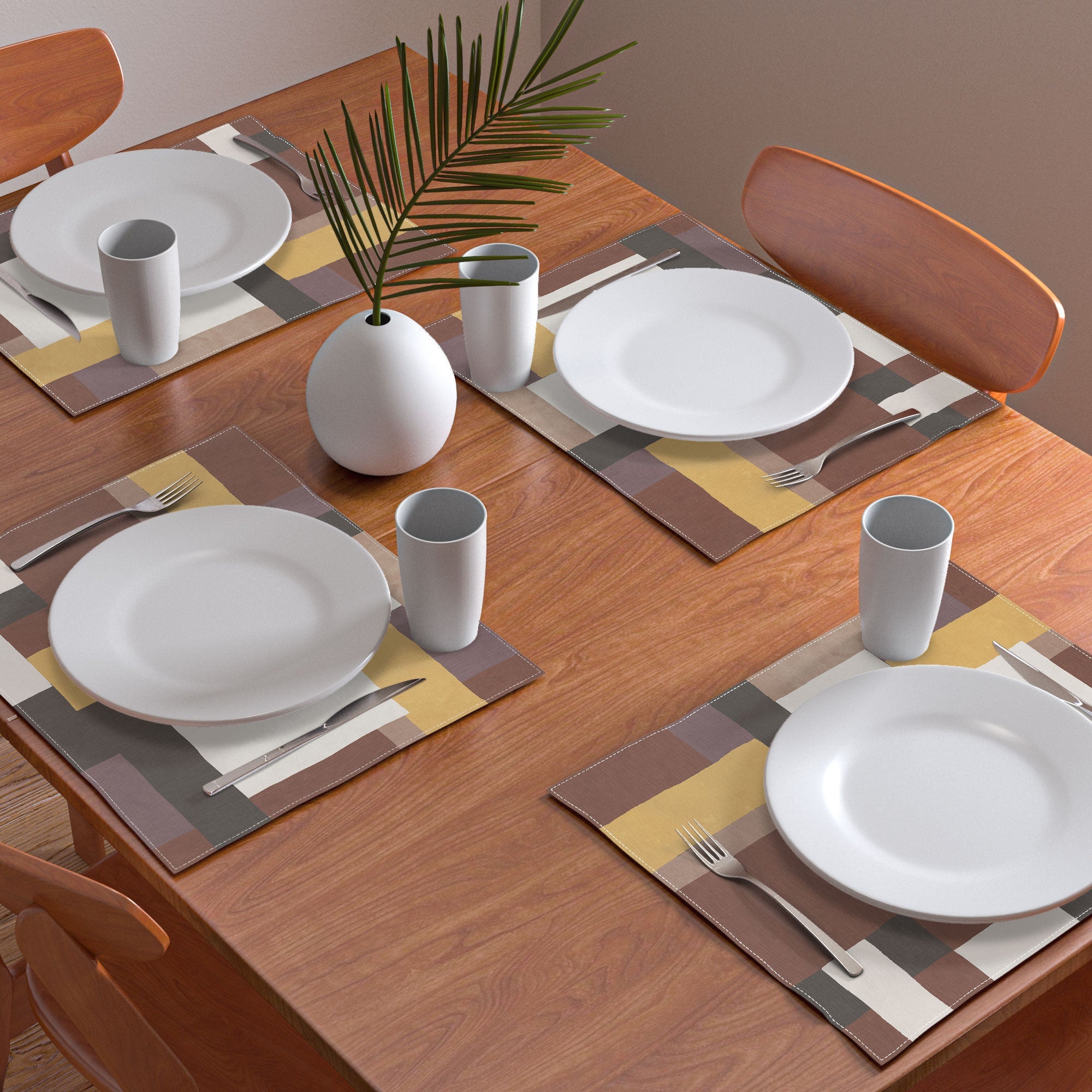 Ninola Design Everyday Artifact Modern Color Block Texture Earthy Placemat