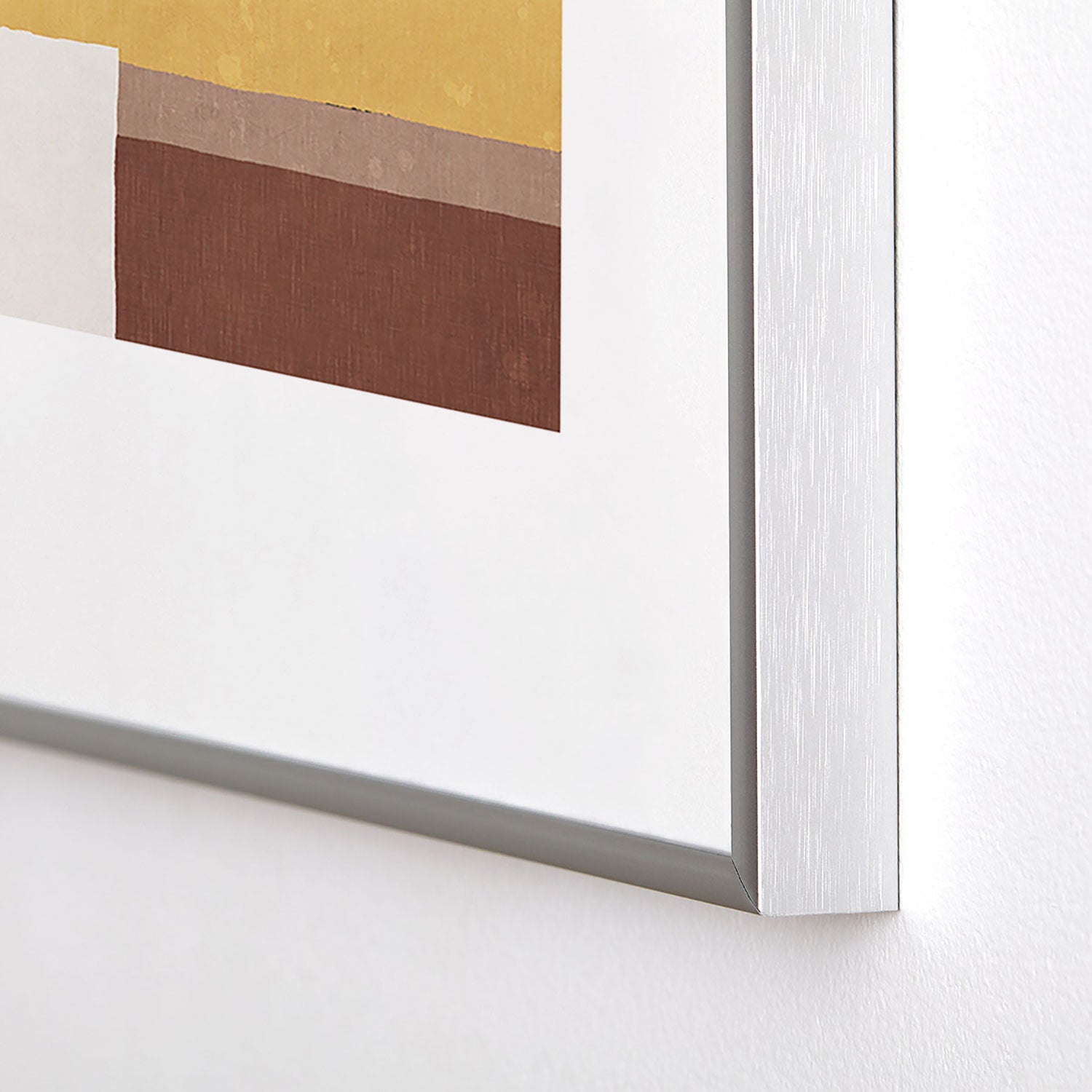 Ninola Design Everyday Artifact Modern Color Block Texture Earthy Metal Framed Art Print