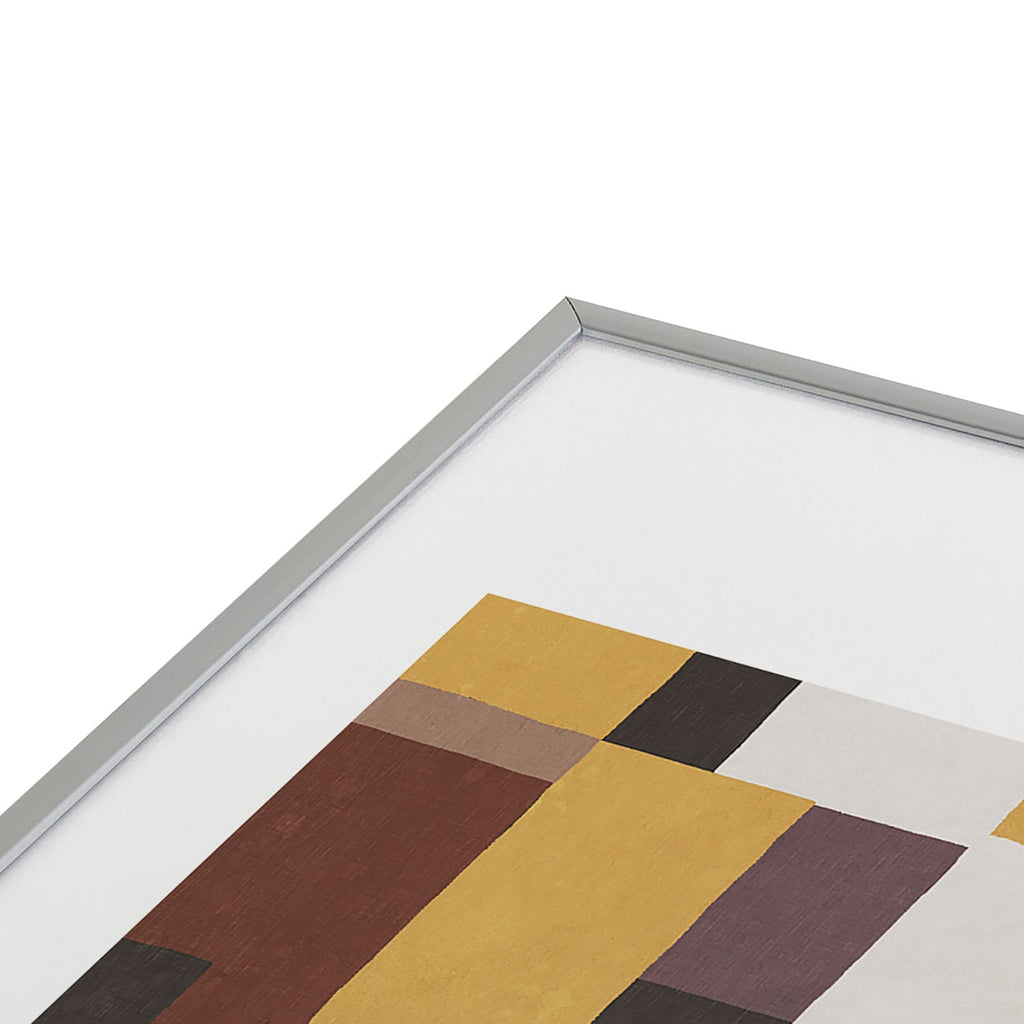 Ninola Design Everyday Artifact Modern Color Block Texture Earthy Metal Framed Art Print