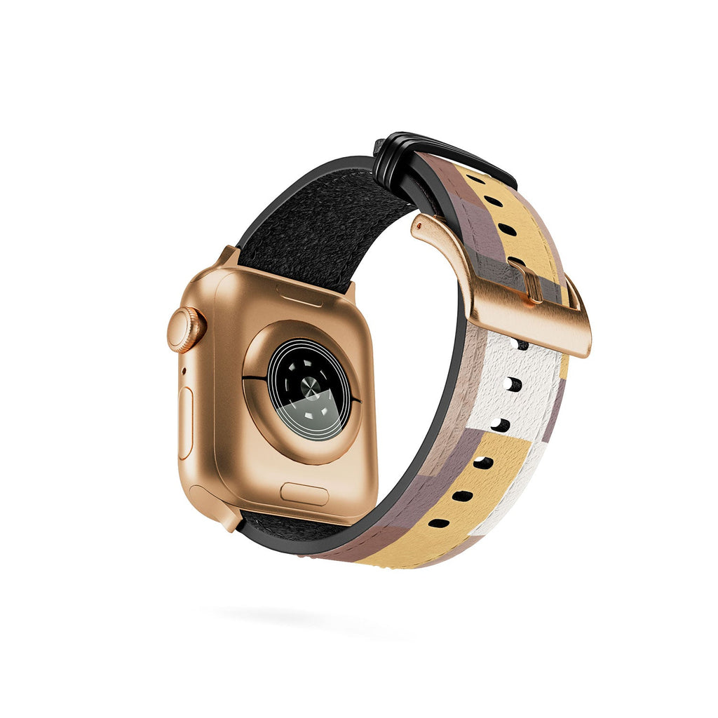 Ninola Design Everyday Artifact Modern Color Block Texture Earthy Apple Watch Band