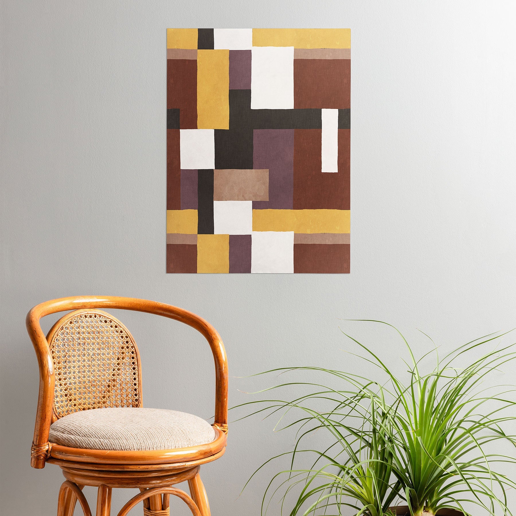 Ninola Design Everyday Artifact Modern Color Block Texture Earthy Poster