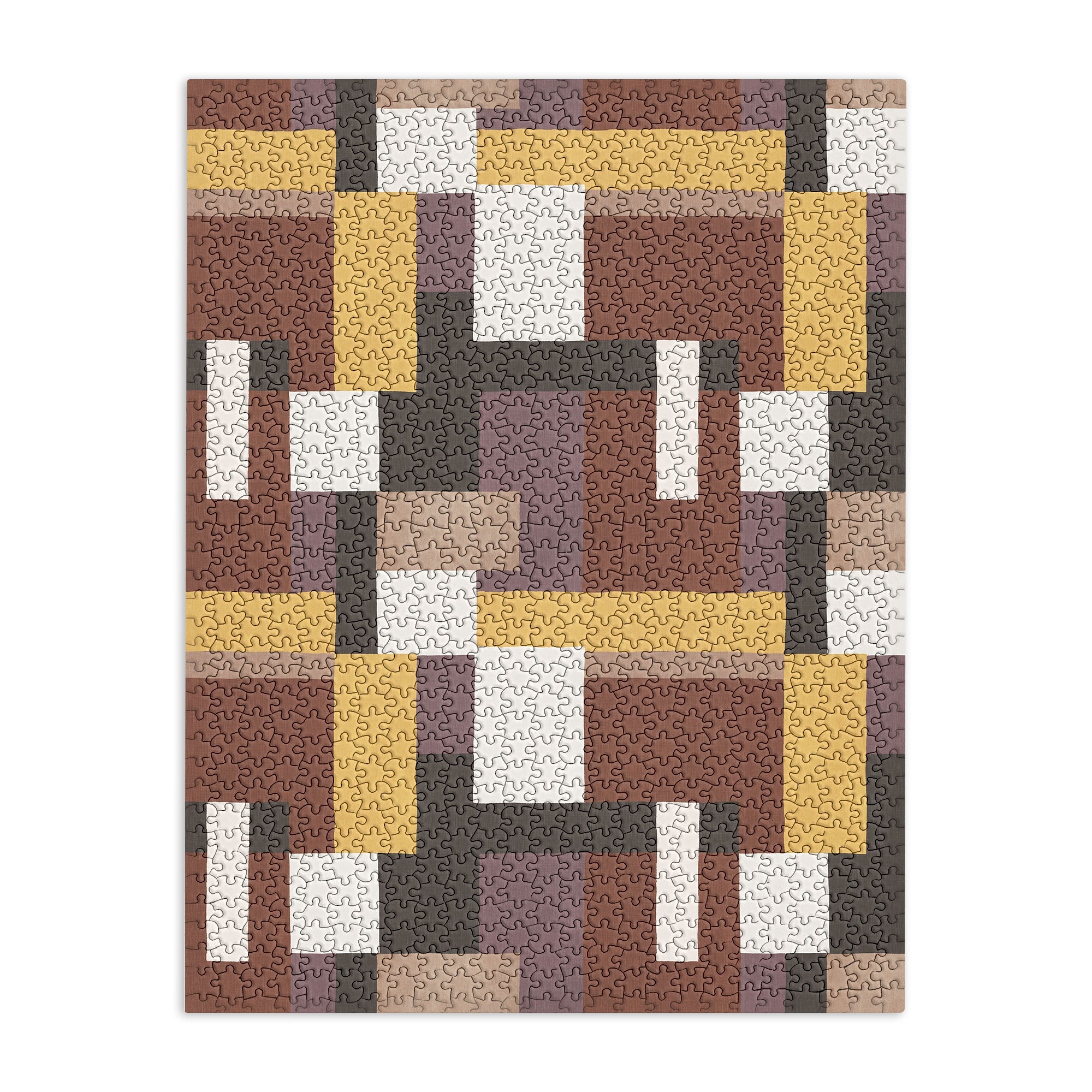 Ninola Design Everyday Artifact Modern Color Block Texture Earthy Puzzle