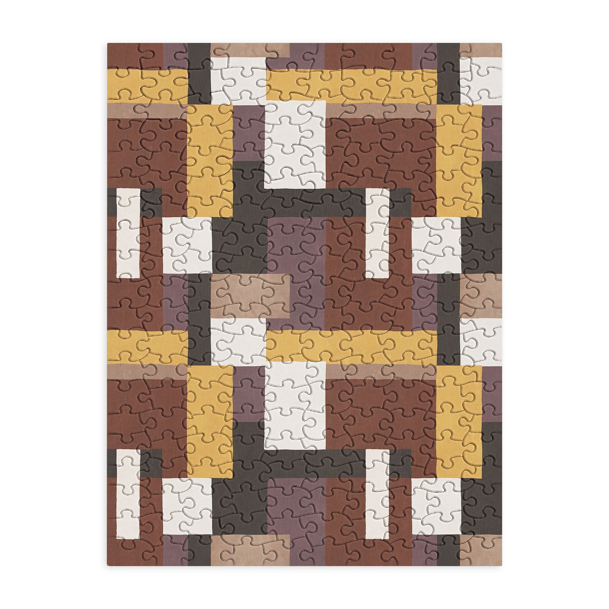 Ninola Design Everyday Artifact Modern Color Block Texture Earthy Puzzle