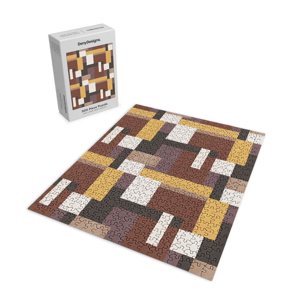 Ninola Design Everyday Artifact Modern Color Block Texture Earthy Puzzle