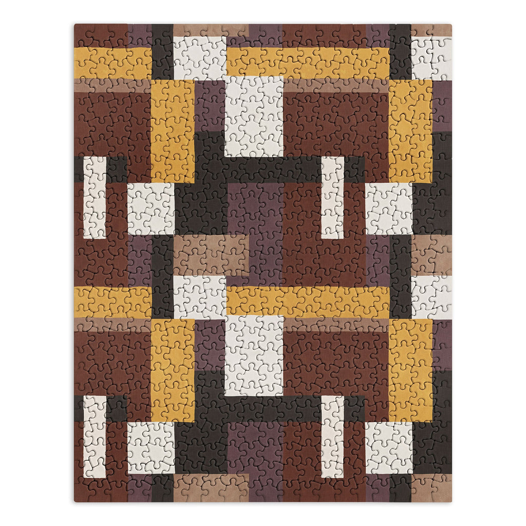 Ninola Design Everyday Artifact Modern Color Block Texture Earthy Puzzle