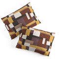 Ninola Design Everyday Artifact Modern Color Block Texture Earthy Pillow Shams