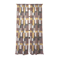 Ninola Design Everyday Artifact Modern Color Block Texture Earthy Sheer Window Curtain