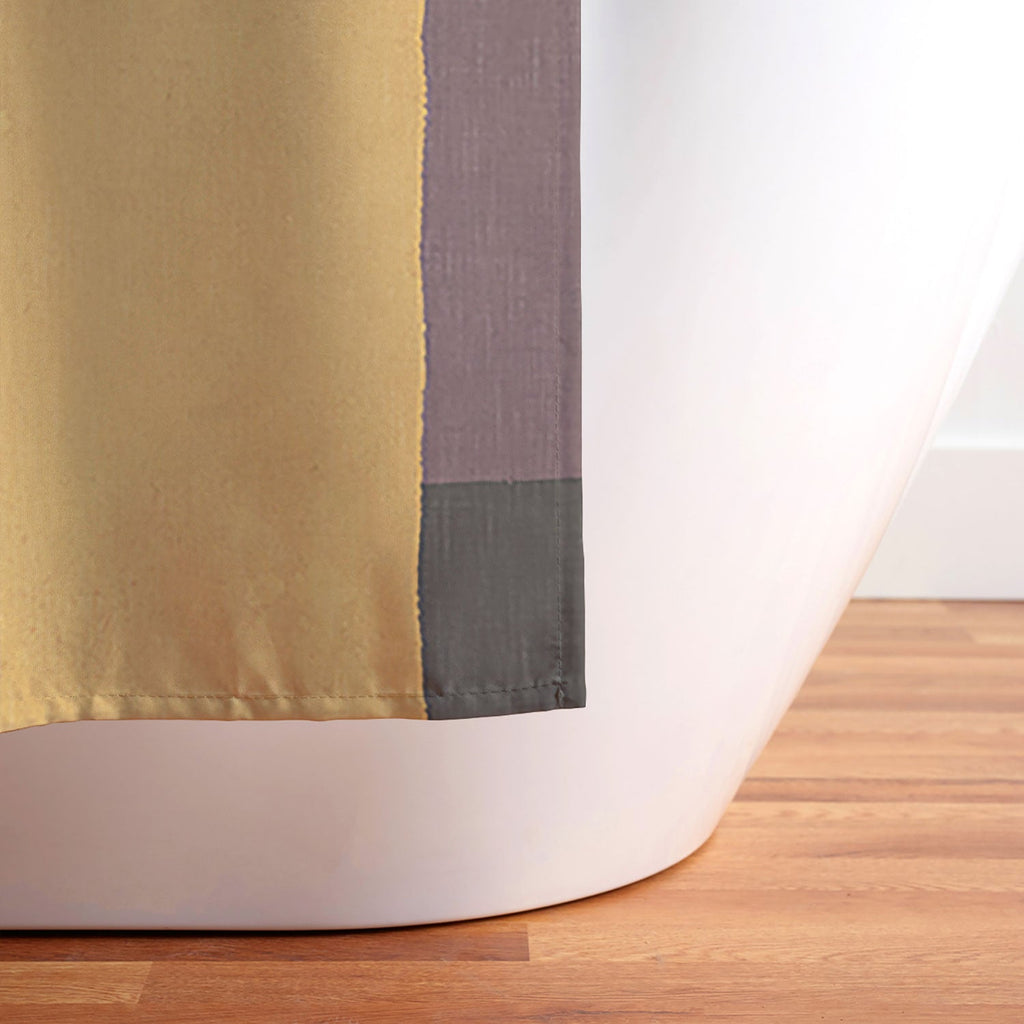 Ninola Design Everyday Artifact Modern Color Block Texture Earthy Shower Curtain