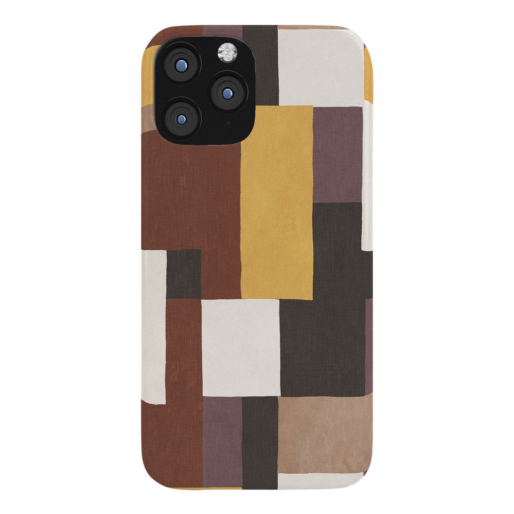 Ninola Design Everyday Artifact Modern Color Block Texture Earthy Phone Case