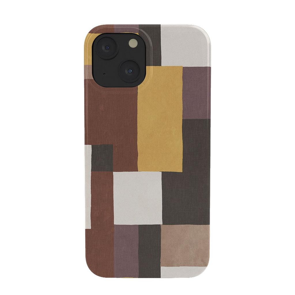 Ninola Design Everyday Artifact Modern Color Block Texture Earthy Phone Case