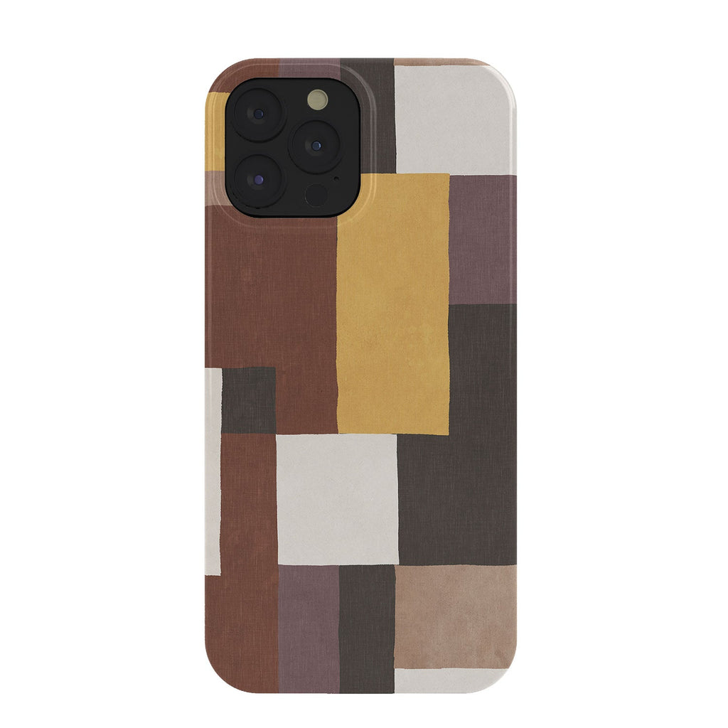 Ninola Design Everyday Artifact Modern Color Block Texture Earthy Phone Case