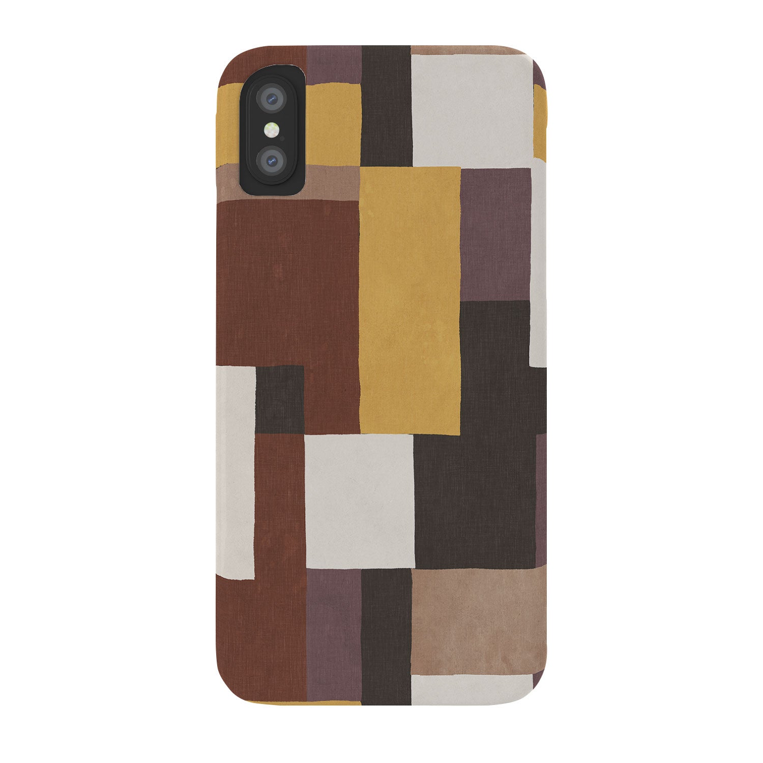 Ninola Design Everyday Artifact Modern Color Block Texture Earthy Phone Case