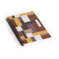 Ninola Design Everyday Artifact Modern Color Block Texture Earthy Spiral Notebook