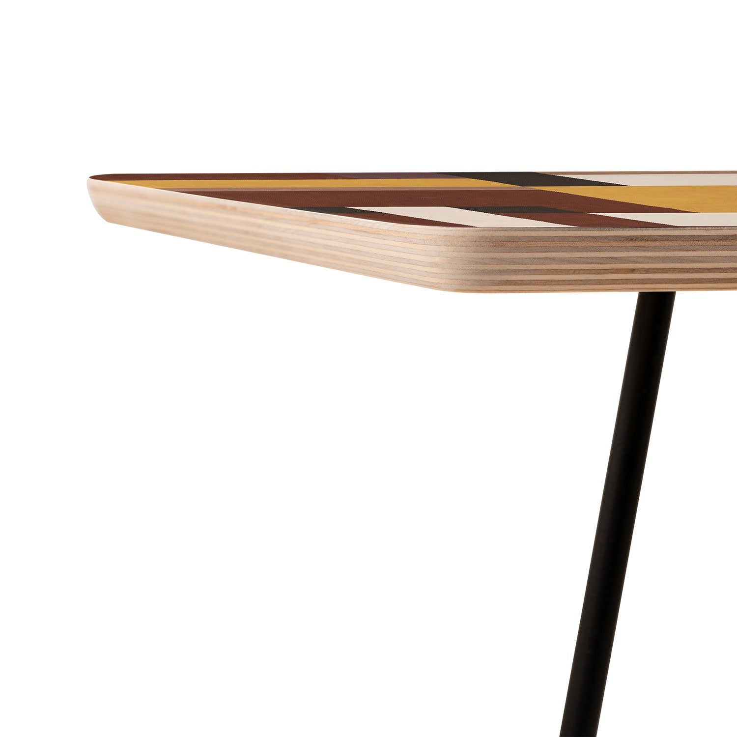 Ninola Design Everyday Artifact Modern Color Block Texture Earthy Side Table