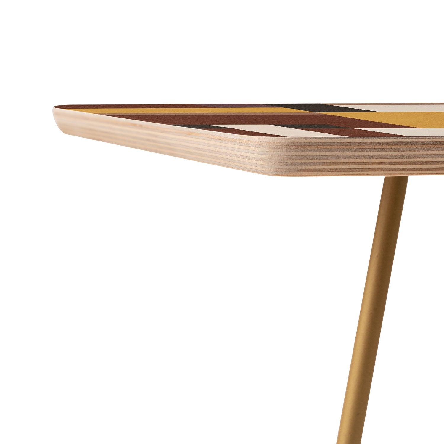 Ninola Design Everyday Artifact Modern Color Block Texture Earthy Side Table