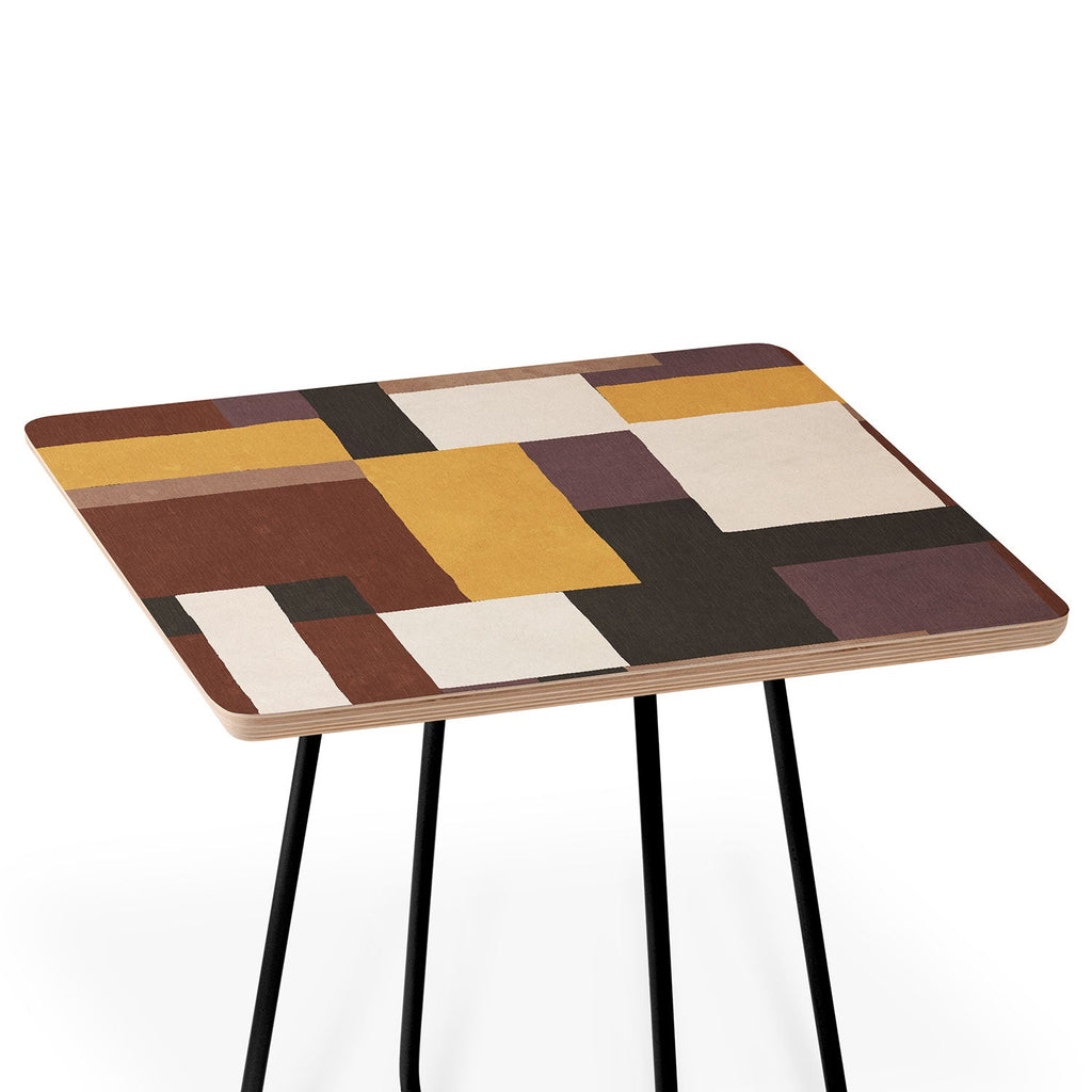 Ninola Design Everyday Artifact Modern Color Block Texture Earthy Side Table