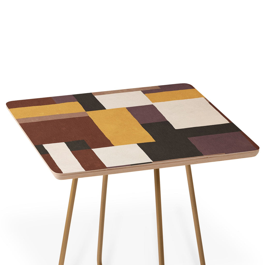Ninola Design Everyday Artifact Modern Color Block Texture Earthy Side Table