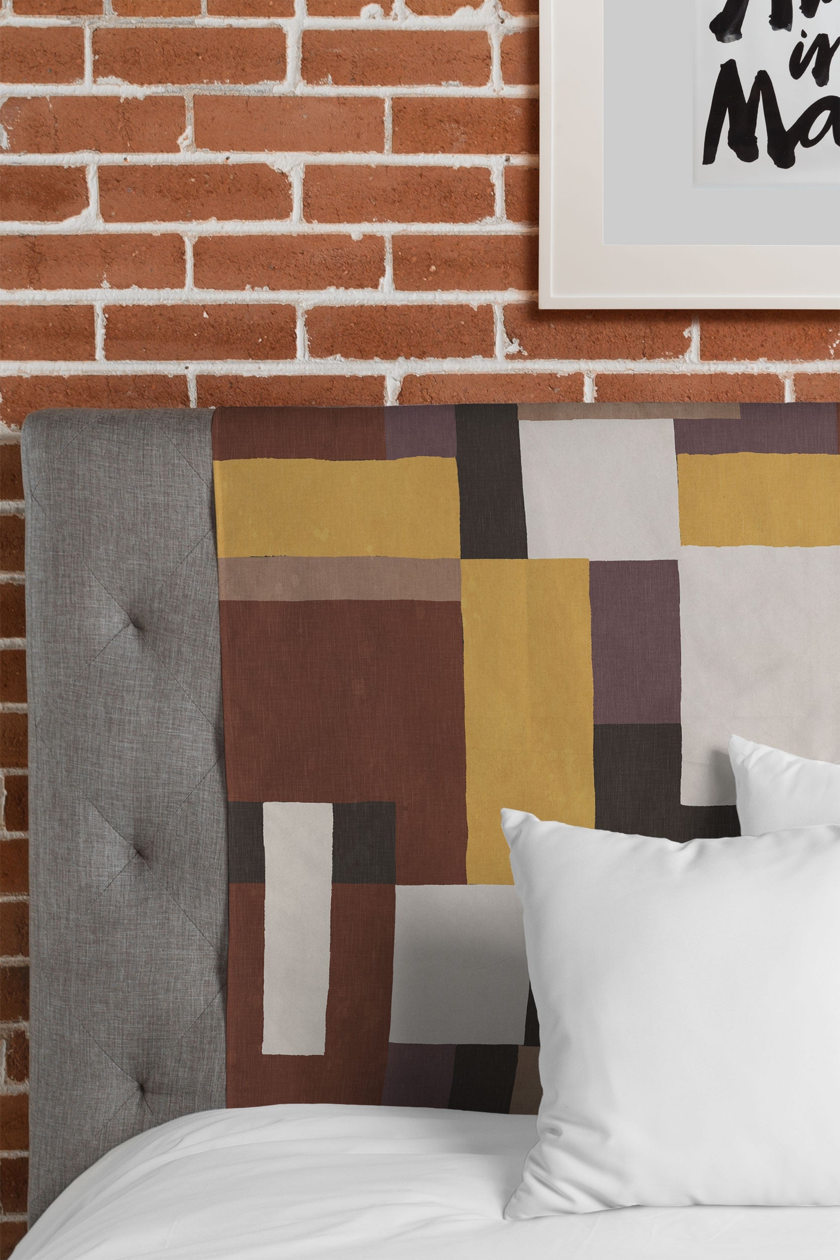 Ninola Design Everyday Artifact Modern Color Block Texture Earthy Tapestry
