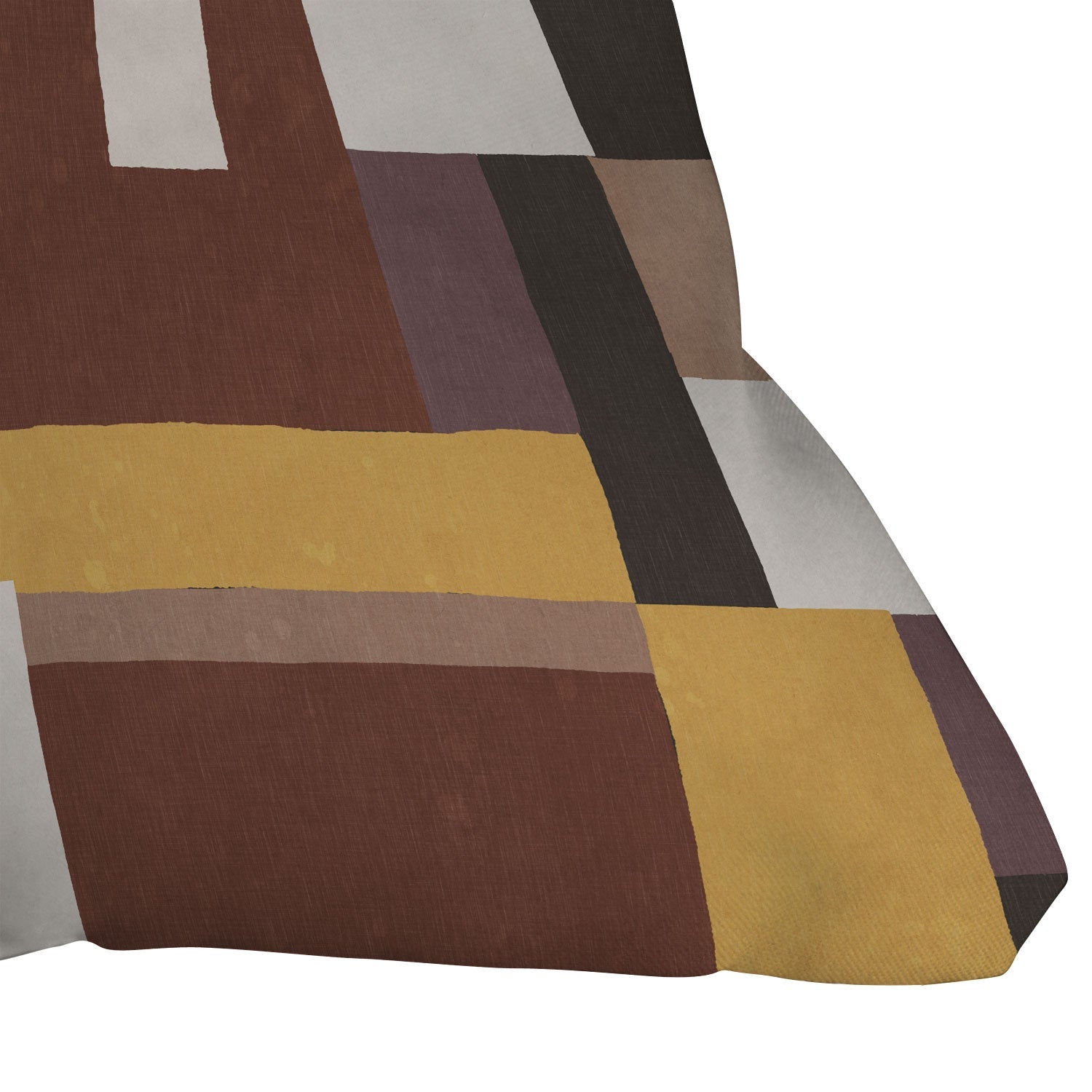 Ninola Design Everyday Artifact Modern Color Block Texture Earthy Outdoor Throw Pillow