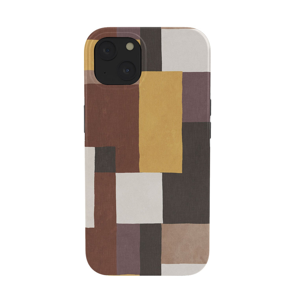 Ninola Design Everyday Artifact Modern Color Block Texture Earthy Phone Case