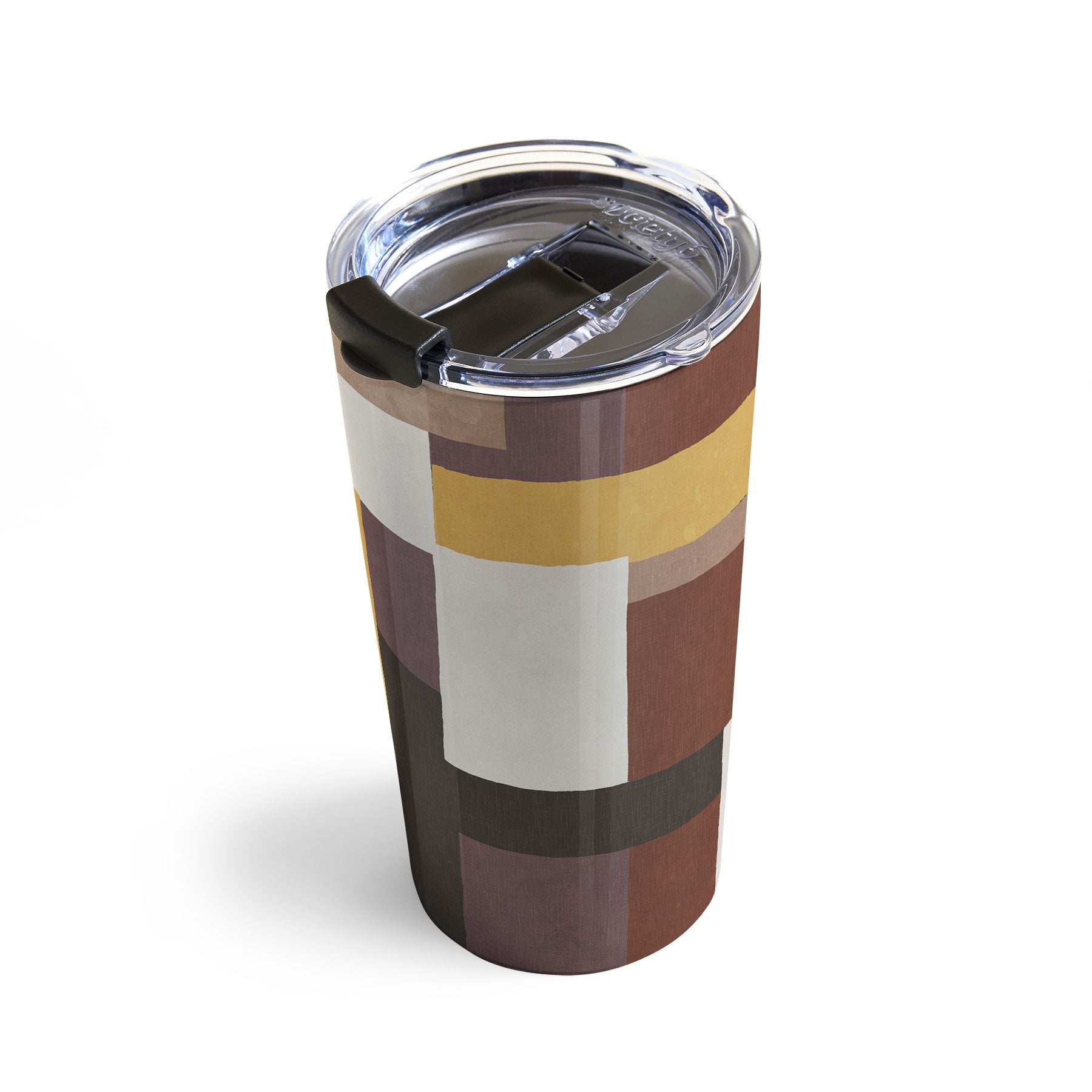 Ninola Design Everyday Artifact Modern Color Block Texture Earthy Travel Mug